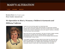 Tablet Screenshot of marysalteration.com